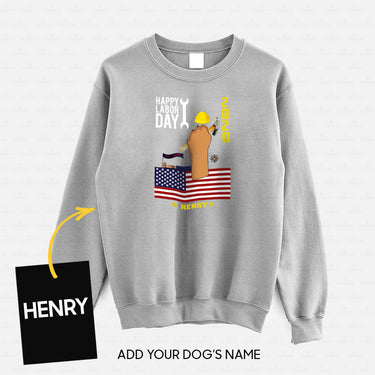 Personalized Dog Gift Idea - Happy Labor Day 2020 For Dog Lovers - Standard Crew Neck Sweatshirt